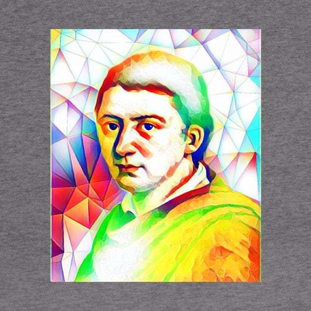 Friedrich Schlegel Colourful Portrait | Friedrich Schlegel Artwork 11 by JustLit